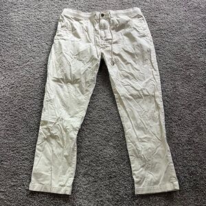 Reyn Spooner Chino Pants Tan Khaki Outdoor 100% Cotton Relaxed Drawstring Sz 2XL